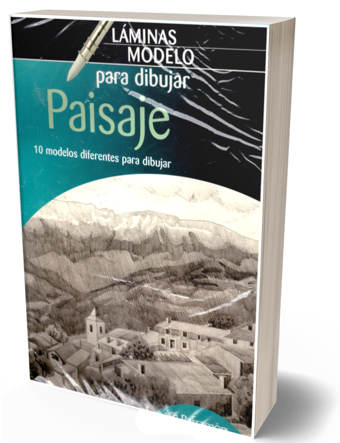 Paisaje. Láminas modelo para dibujar